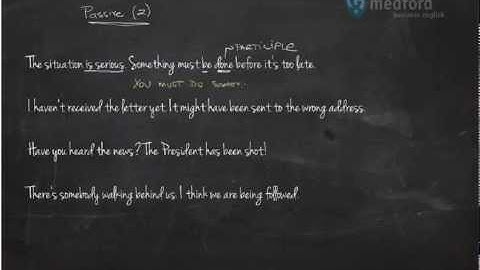 Passive (2) (be-been-being done)