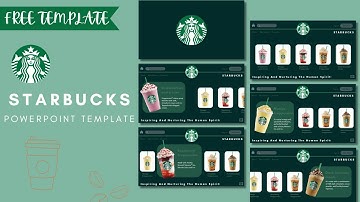 Starbucks Presentation in Powerpoint ☕🍵 | PowerPoint Tutorial | Free Template
