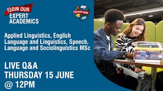 Applied Linguistics, English Language & Linguistics, and Speech, Language & Sociolinguistics Q&A