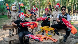 LTT Films : Golden Squad S.E.A.L X Nerf Guns Fight Crime Rocket Mask Brutal Revenge 2