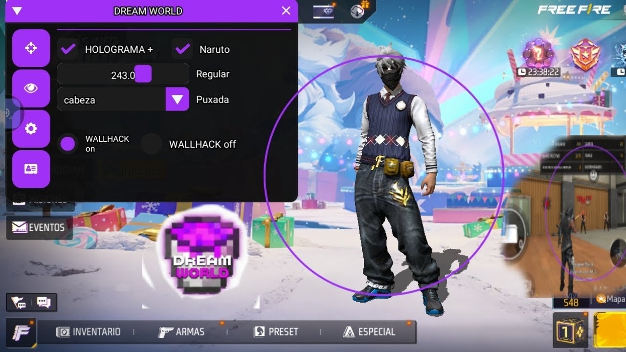 INYECTOR DREAM WORLD😱 PARA CUENTA PRINCIPAL😳FF NORMAL✅NO ROOTS