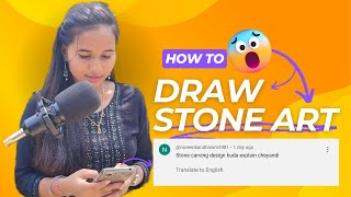 How to draw Stone design ART 🎨🎨🎨 | Anjali | | delightedart | | Artist |