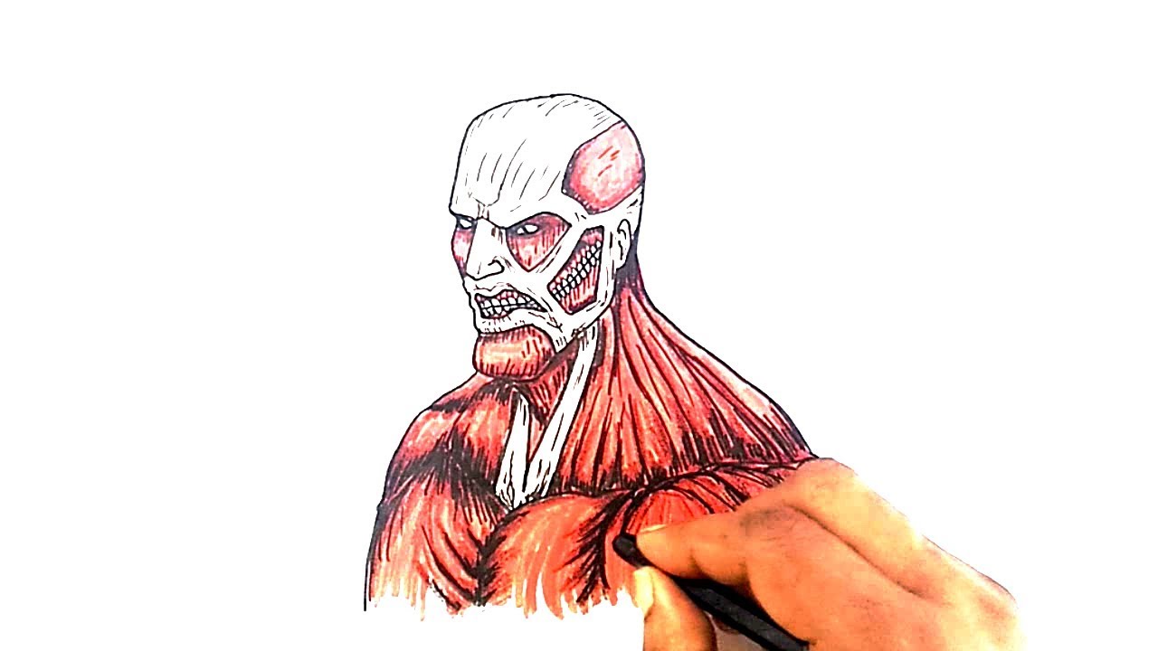 How to Draw the Colossal Titan from Attack on Titan - YouTube