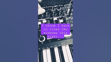 A windy patch using my Arturia Minibrute 2 semi modular synth...Very cool..or cold?