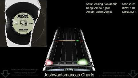 Asking Alexandria - Alone Again Real Drums Chart (Phase Shift Custom)