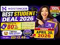 Best Hostinger Student Deal 2026 🎯 | Limited Time Offer 100% Tested and Working Code