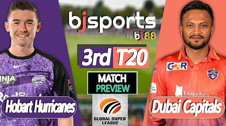 Global Super League 2025 | Dubai Capitals vs Hobart Hurricanes 3rd T20 Match Preview