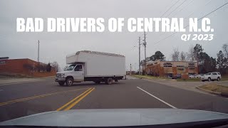 Bad Drivers of Central North Carolina | Q1 2023