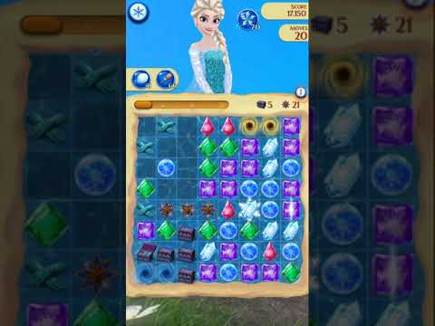 Disney Frozen Free Fall Endless map level #2753 (without using items)