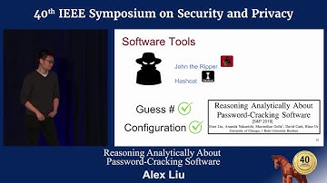 Reasoning Analytically About Password Cracking Software   Alex Liu