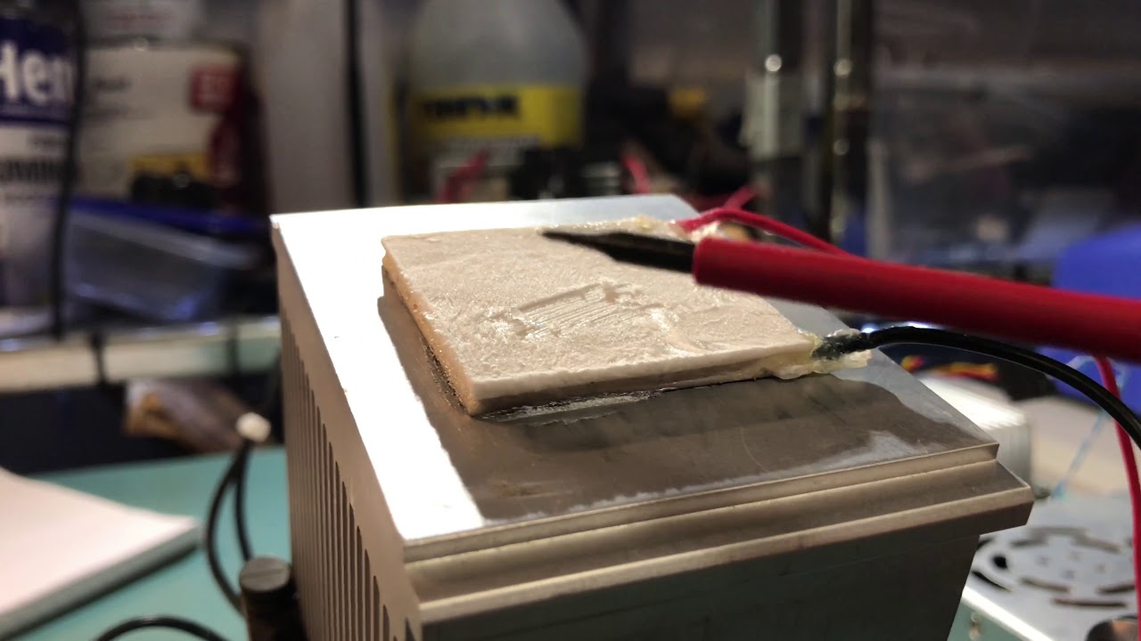 Peltier Paste Thermal compound peltier test - YouTube