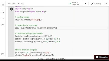 Basic Image Processing Using  Python Tutorial 11 ( Laplacian, Sobel, Canny Edge Detector )