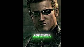 Albert Wesker in RE1 vs RE5 ➡️ [4K] | Resident Evil #shorts