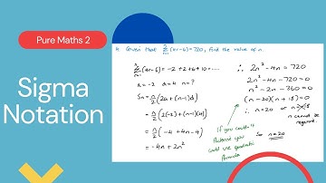 Sigma-notatie (Edexcel IAL P2 5.6)