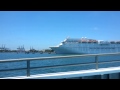 Catalina island ferry arriving at long beach