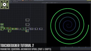 TouchDesigner Tutorial 2 - Parametric Equations: Archimedes Spiral (Part 1: CHOP