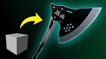 Model Kaiju No. 8 Axe in Blender (Beginner tutorial)