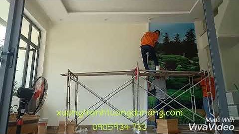 Hướng dẫn thi công tranh dán tường 3 d tại đà nẵng