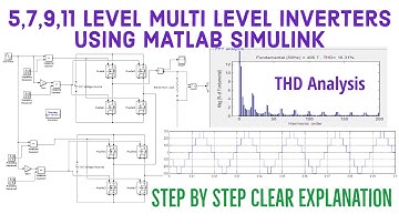 Multi Level Inverters | 5,7,9,11 Level CHB Multi Level Inverters Using MATLAB Simulink |THD Analysis