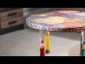 Epoxy Coffee Table out of 10,000 Colored Pencils