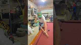 got beat with a rake🥲 #pool #funny #8ballpool #garage #funny #games