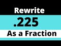 Converting Decimals to Fractions
