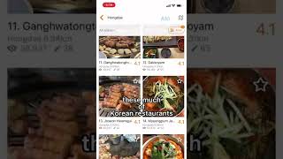 🥇Best app to find local restaurants! #KoreAloTip #koreanfood #travelkorea #localrestaurant screenshot 2