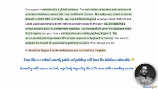 PCDOE-13 Quick, GCP Professional Cloud DevOps Engineer - load balancer, patching, redundancy