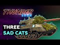 Thunder Show: Three sad cats