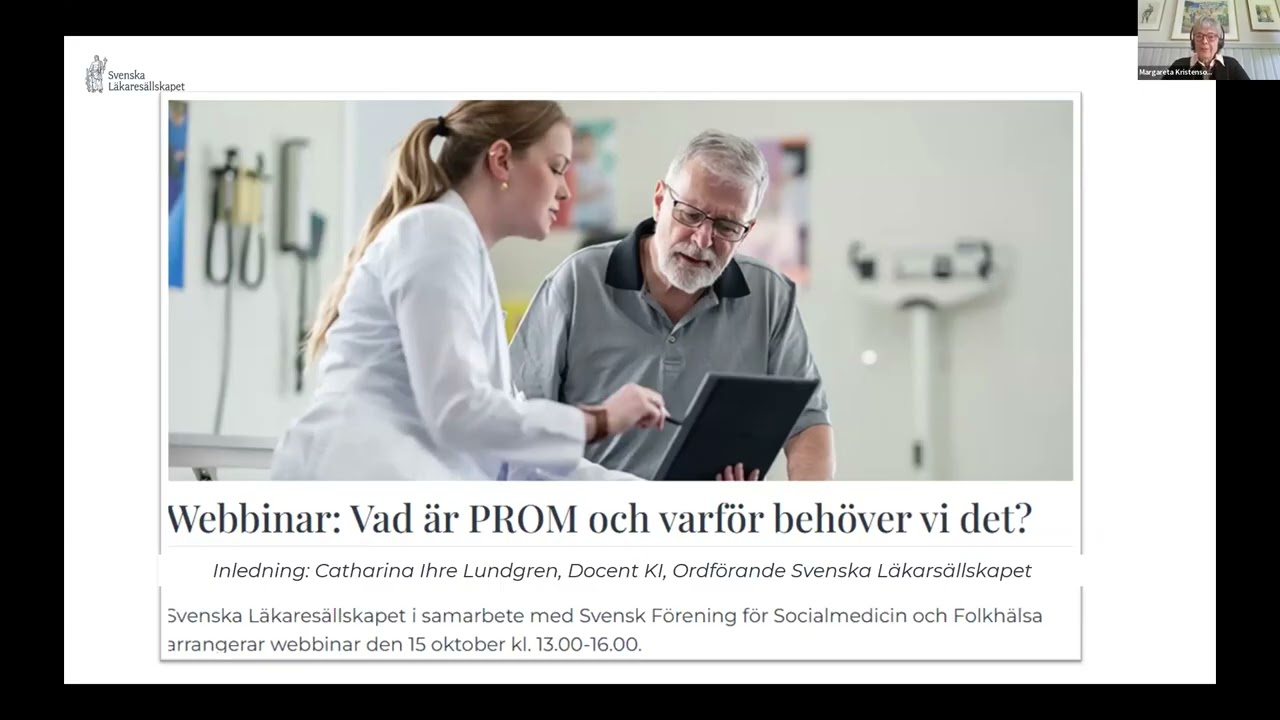 Webbinar: Vad är PROM och varför behöver vi det?