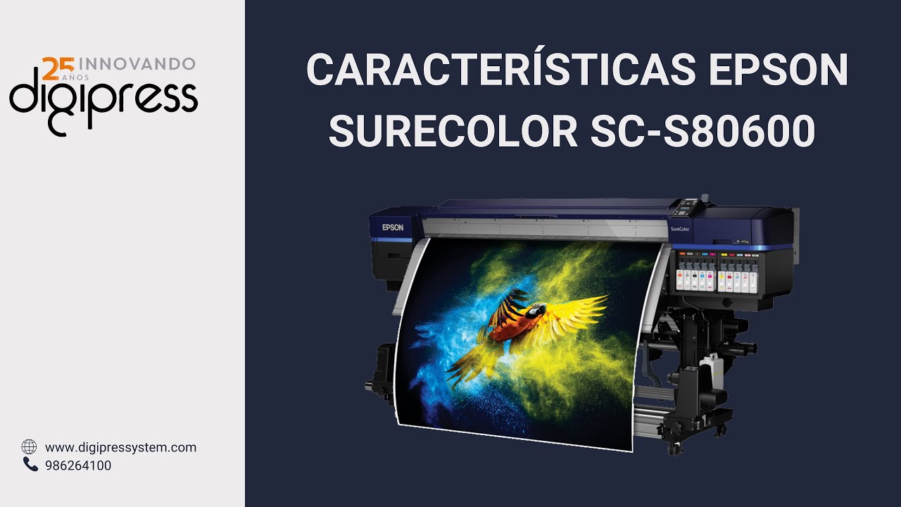 Epson SureColor SC-S80600 y SC-60600 CaracterÃ­sticas de estas impresoras de gran formato o plotter