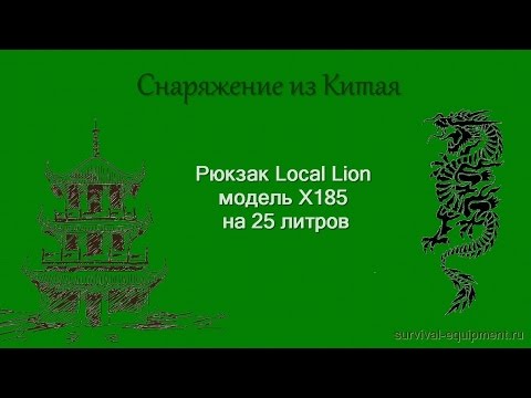 Видео: Видеообзор рюкзака Local Lion 25л.