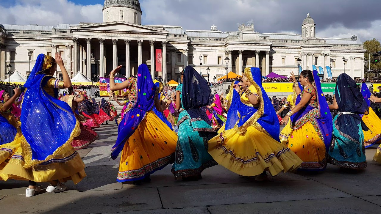 Ghoomar Diwali on Trafalgar Square London Official Video YouTube