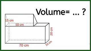 Cara Menghitung Volume Gabungan Bangun Ruang (Balok dan Prisma Segitiga)