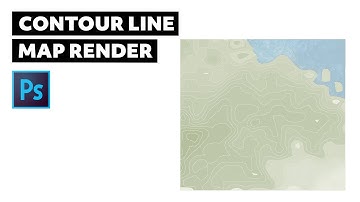 Contour Line Map Rendering in Photoshop | Architecture Software Tutorials