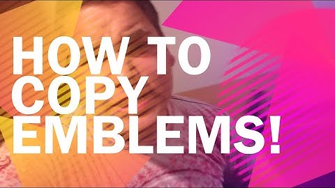 How to copy emblems in BO2 (NO BUTTON COMBINATION)