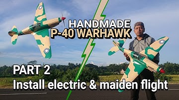 DIY P-40 Warhawk rc plane [part 2]