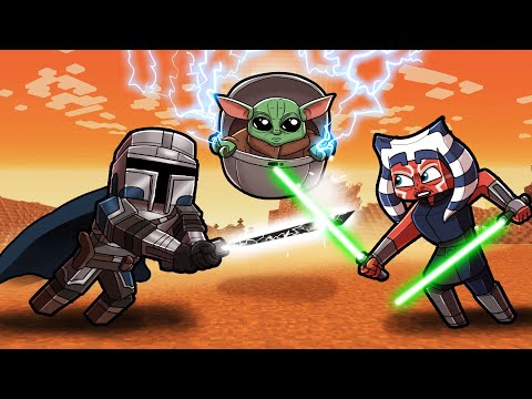 Transforming into MANDALORIAN in Minecraft! (Star Wars Mod)