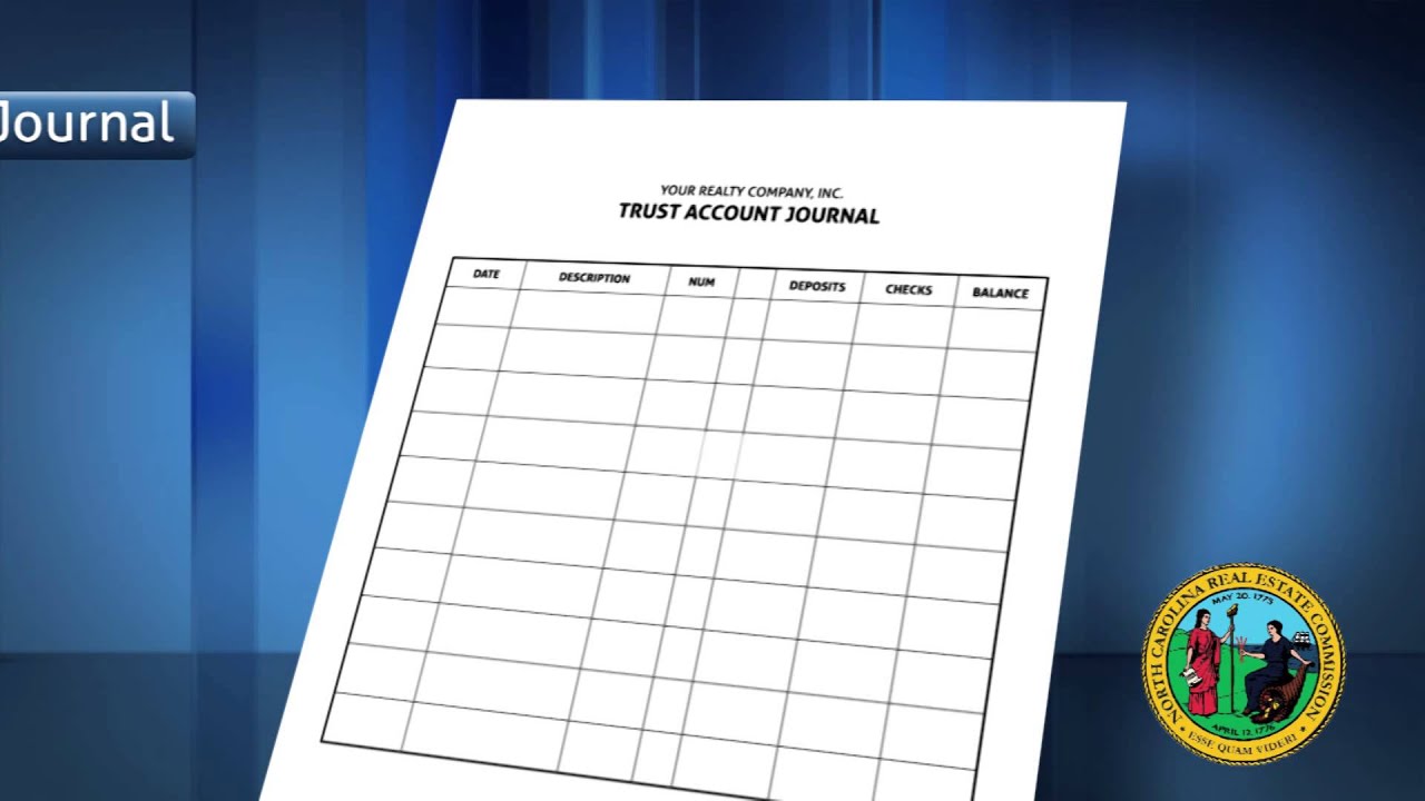 Earnest Money Chart Of Accounts