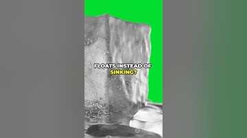 Why does ice float on drinks? #shorts #short #science #facts #daily #didyouknow #ice #water #ship