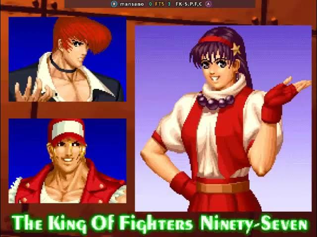 The King of Fighters 97 (1997) - PS1 Gameplay - Shermie - Leona