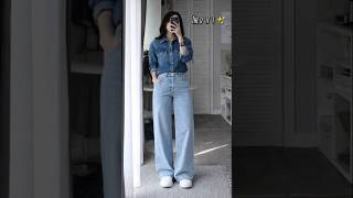 Soft denim, strong presence #ytshorts #ootdguide #meesho #shorts #denimstyle