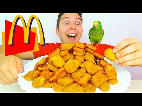 McDonald's Nugget Challenge • 100 Chicken Nuggets • MUKBANG