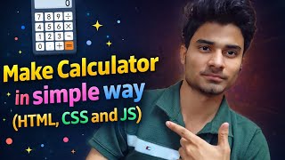 very simple and easy calculator |  using HTML CSS and Js #calculator #javascriptproject #vaibhavdev