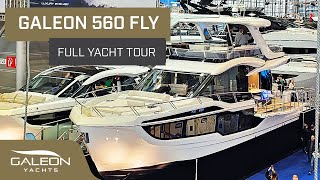 Galeon 560 Fly | Gorgeous Luxury Yacht Tour by a Professional Yacht Broker | Available in the UK