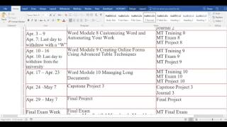 BTE 2133 Announcement Tutorial 9