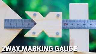 2WAY RULER MAKING GAUGE JIG / WOOD CRAFTS