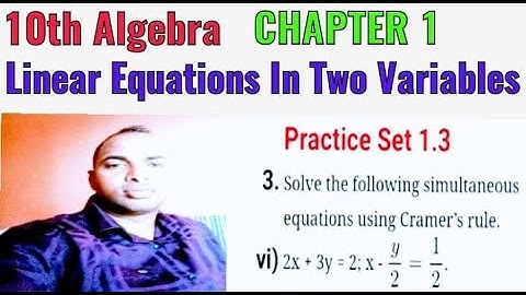 10th Maths 1 Chapter 1 Linear Equations In Two Variables Practice Set 1.3 Exa. 3 Que.6