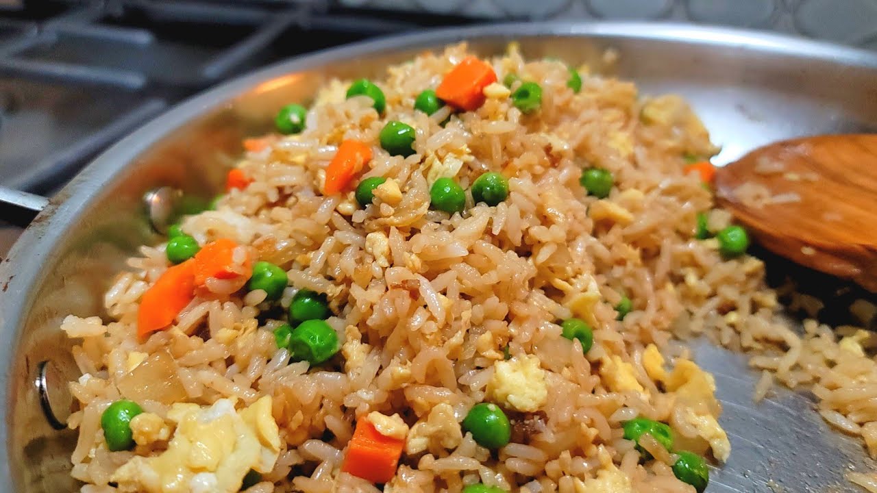 Egg Fried Rice QUICK + Easy! #recipe