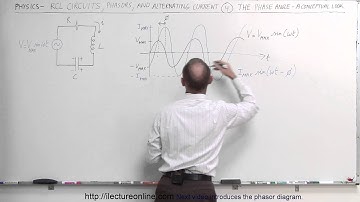 Physics 49.1  RCL Circuits & Phasors (4 of 24) Phase Angle: Conceptual Look